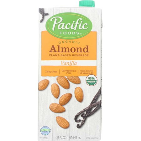 Pacific Foods Pacific Foods Organic Vanilla Almond Milk 32 fl. oz. Carton, PK12 06550